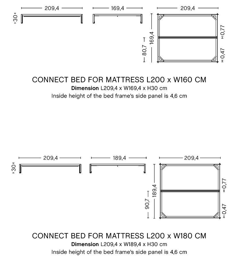 CONNECT BED-FOR BOX MATTRESS--22