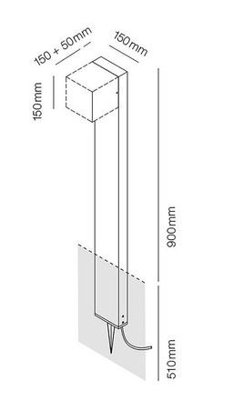 Light Point Cube Xl Stand Grey--1