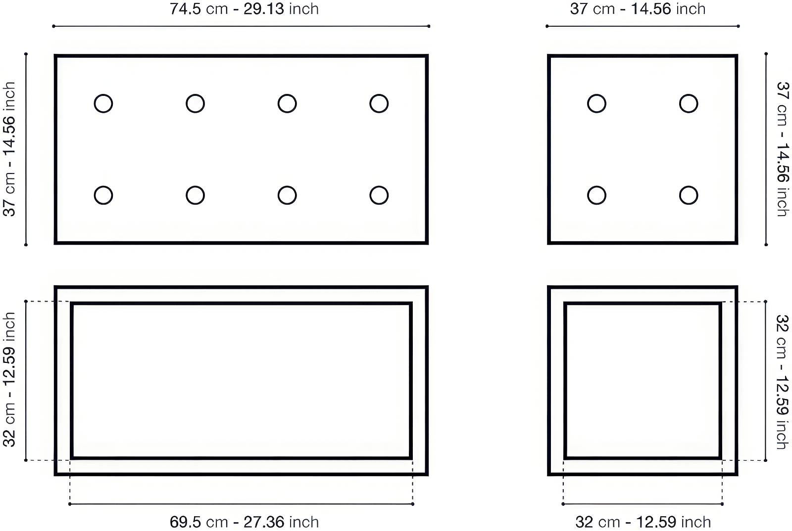 Lyon Beton Dice Combo – 2M+2L--4