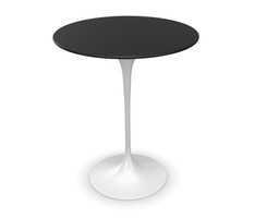 Knoll International Saarinen Side Table, Ø 41 cm - Fenix Schwarz  - Weiß--14