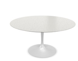 Knoll International Saarinen Esstisch, Ø 137 cm - Marmor Statuarietto beschichtet - Weiß--16