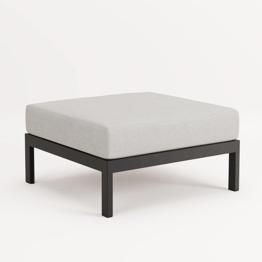 EASY OTTOMAN – CORNER UNIT - GRAPHITE BLACK - HEATHER GREY--3