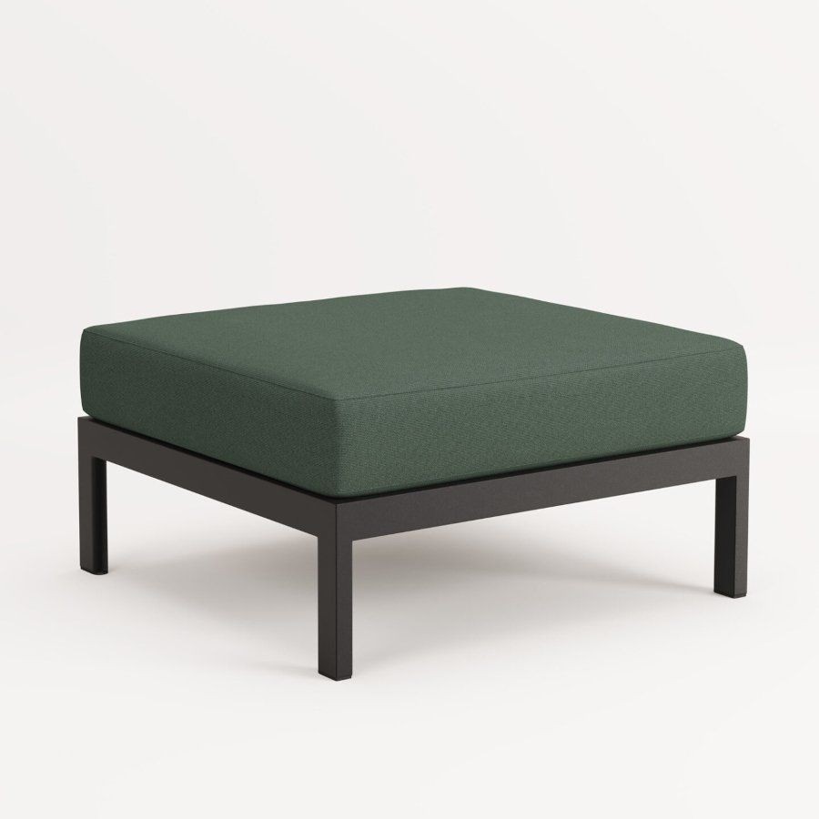 EASY OTTOMAN – CORNER UNIT - GRAPHITE BLACK - FOREST GREEN --11