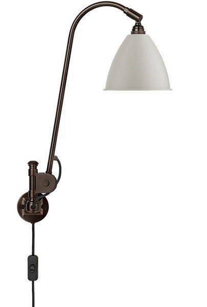 GUBI BL6 WALL LAMP - Black Brass - Classic White Semi Matt--6