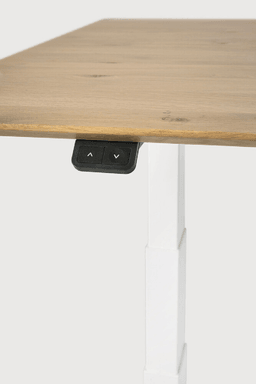 Ethnicraft Bok Adjustable Desk Legs - höhenverstellbar Tischbeine - Schwarz - Weiss--9