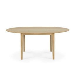 Ethnicraft Oak Bok Round Extendable Dining Table--0