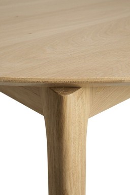 Ethnicraft Oak Bok Round Extendable Dining Table--7