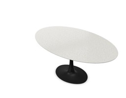 Knoll International Saarinen Tisch Oval - Marmor Statuarietto--25
