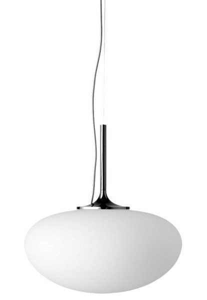 GUBI STEMLITE PENDANT - FROSTED GLASS - BLACK CHROME--2