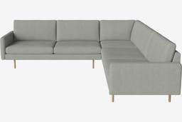 Bolia Scandinavia Remix 6 Sitzer Ecksofa 2½ Ecke 2½ - Fawn-Flachgewebt-Hellgrau--1