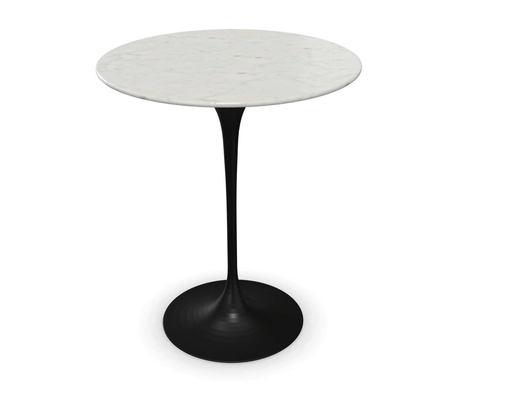 Knoll International Saarinen Side Table, Ø 41 cm - Marmor Statuarietto beschichtet - Schwarz--9