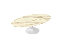 Knoll International Saarinen Tisch Oval - Marmor Calacatta--10