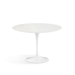 Knoll International Saarinen Tisch Rund - Laminat Weiß / Gestell Weiß--0