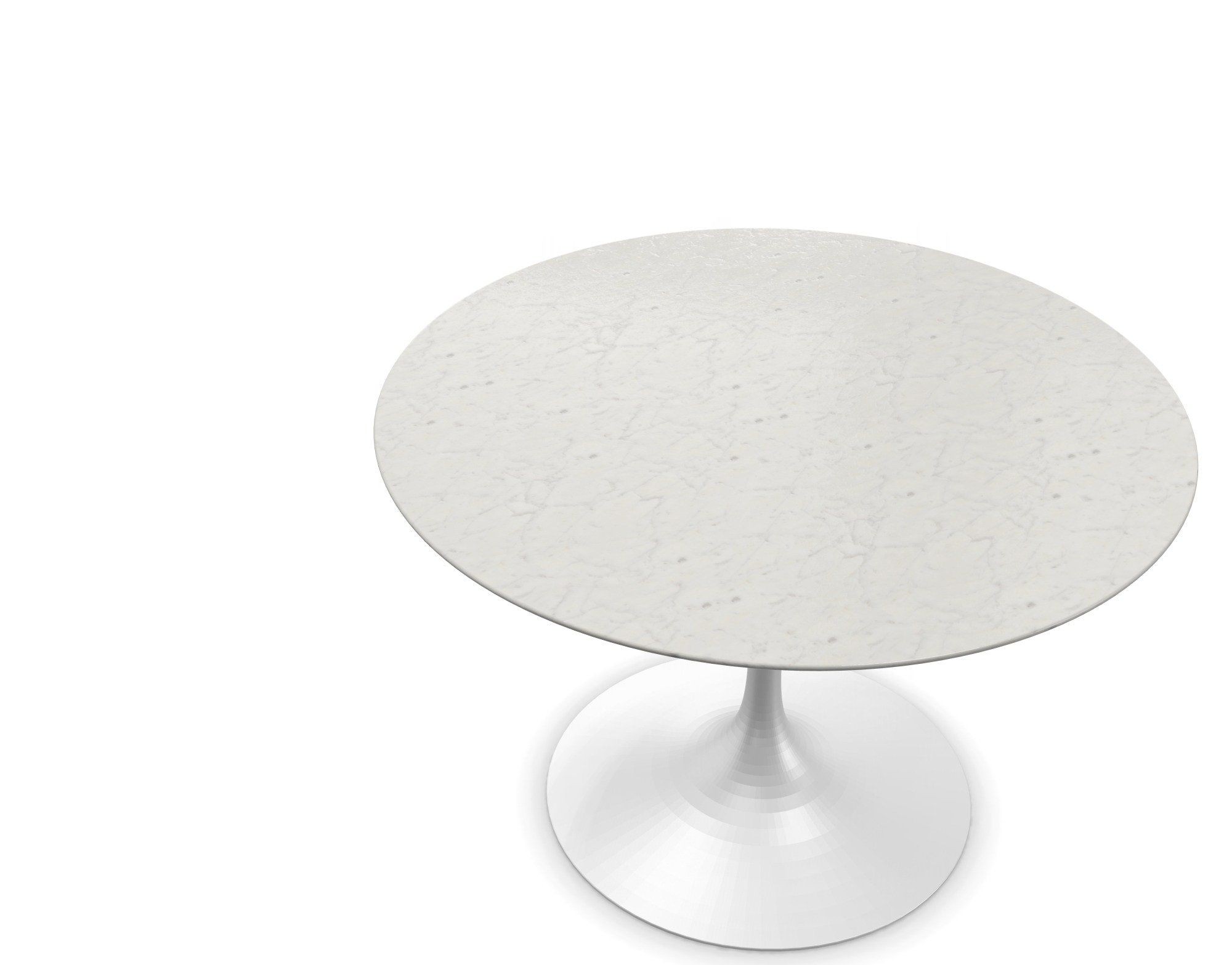 Knoll International Saarinen Esstisch, Ø 107 cm - Marmor Statuarietto beschichtet - Weiss--13