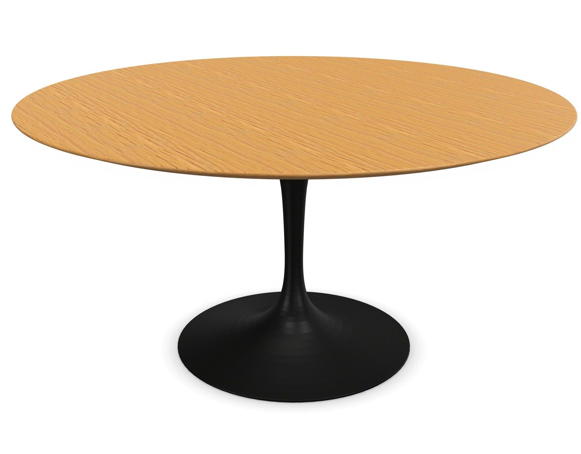 Knoll International Saarinen Dining Table, Ø 137 cm - Gestell schwarz, Eiche natur--6