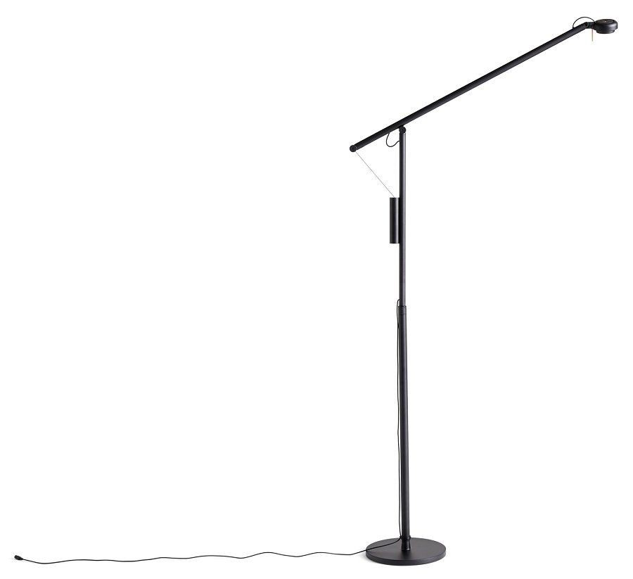 Hay Fifty-Fifty Floor Lamp - Soft Black--1