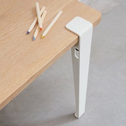 Tiptoe Kids Desk - Solid Oak - Cloudy White--8