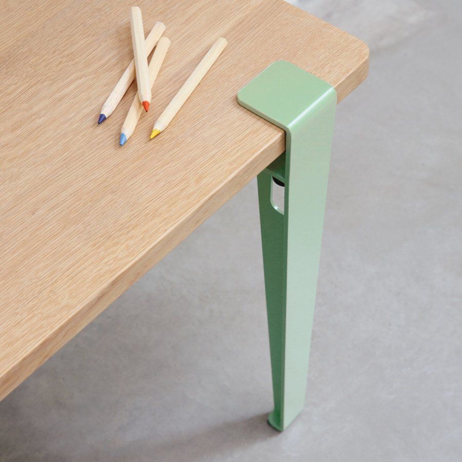 Tiptoe Kids Desk - Solid Oak - Dino Green--9