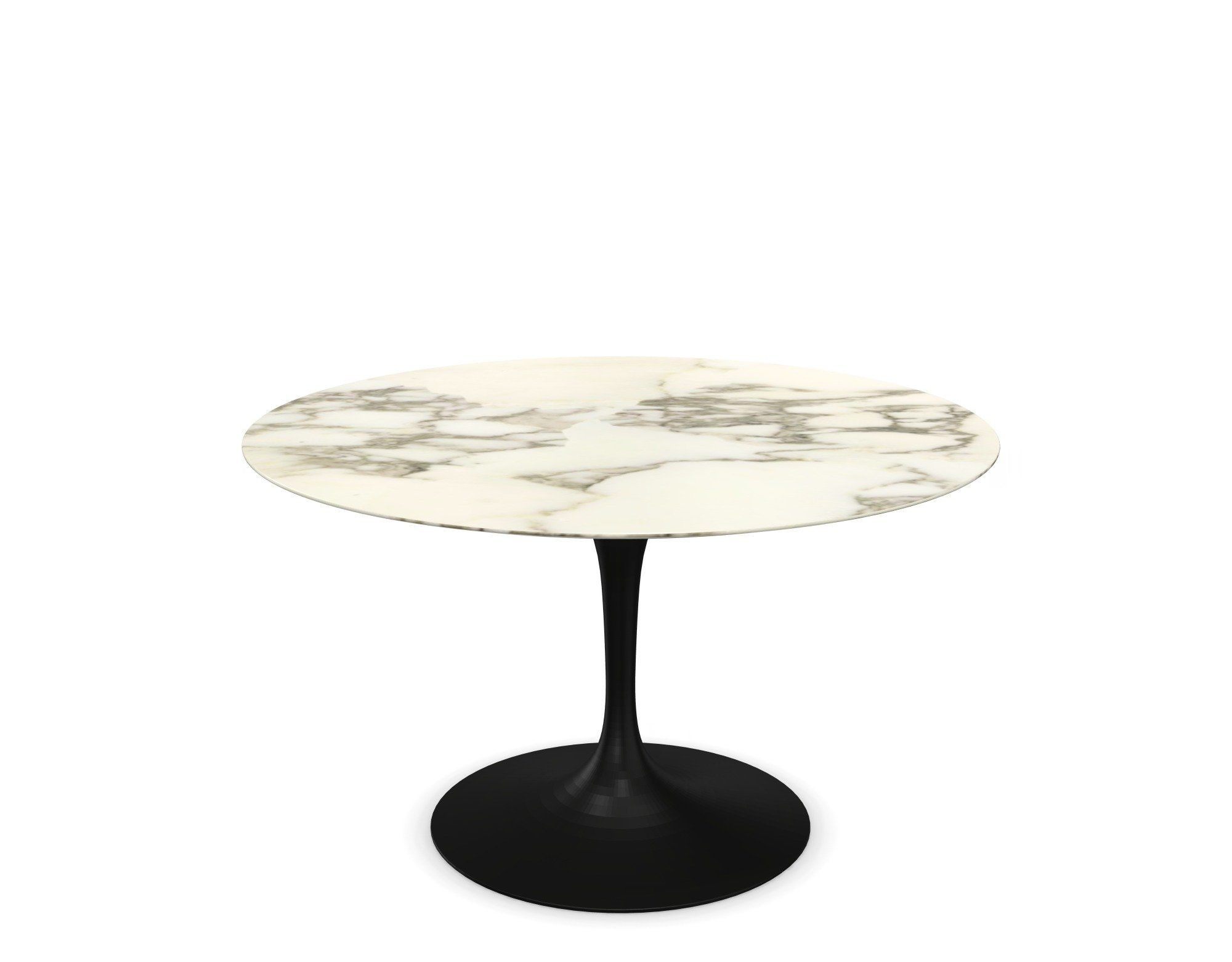 Knoll International Saarinen Dining Table, Ø 120 cm schwarz - Marmor Arabescato --9