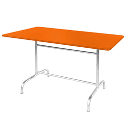 Schaffner Metalltisch Rigi 180x80 - Gestell Feuerverzinkt / Tischplatte Orange--8