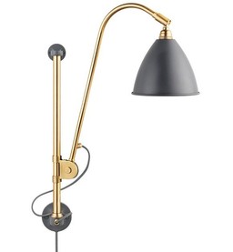 Gubi Bestlite BL5 Wall lamp -   Brass / Grey Semi Matt--5