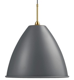 Gubi Bestlite BL9L Pendant - grey / brass--2