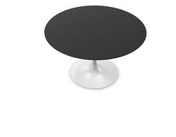 Knoll International Saarinen Dining Table, Ø 120 cm - Fenix Schwarz - Weiss--24