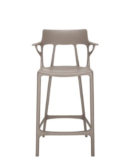 Kartell A.I. Stool Recycled - Grau - 65 cm--1