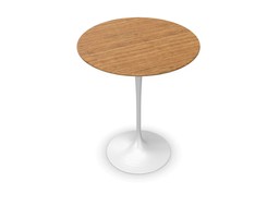 Knoll International Saarinen Side Table, Ø 41 cm - Teak--2