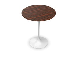 Knoll International Saarinen Side Table, Ø 41 cm - Palisander--1