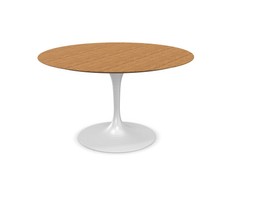 Knoll International Saarinen Dining Table, Ø 120 cm - Teak--5