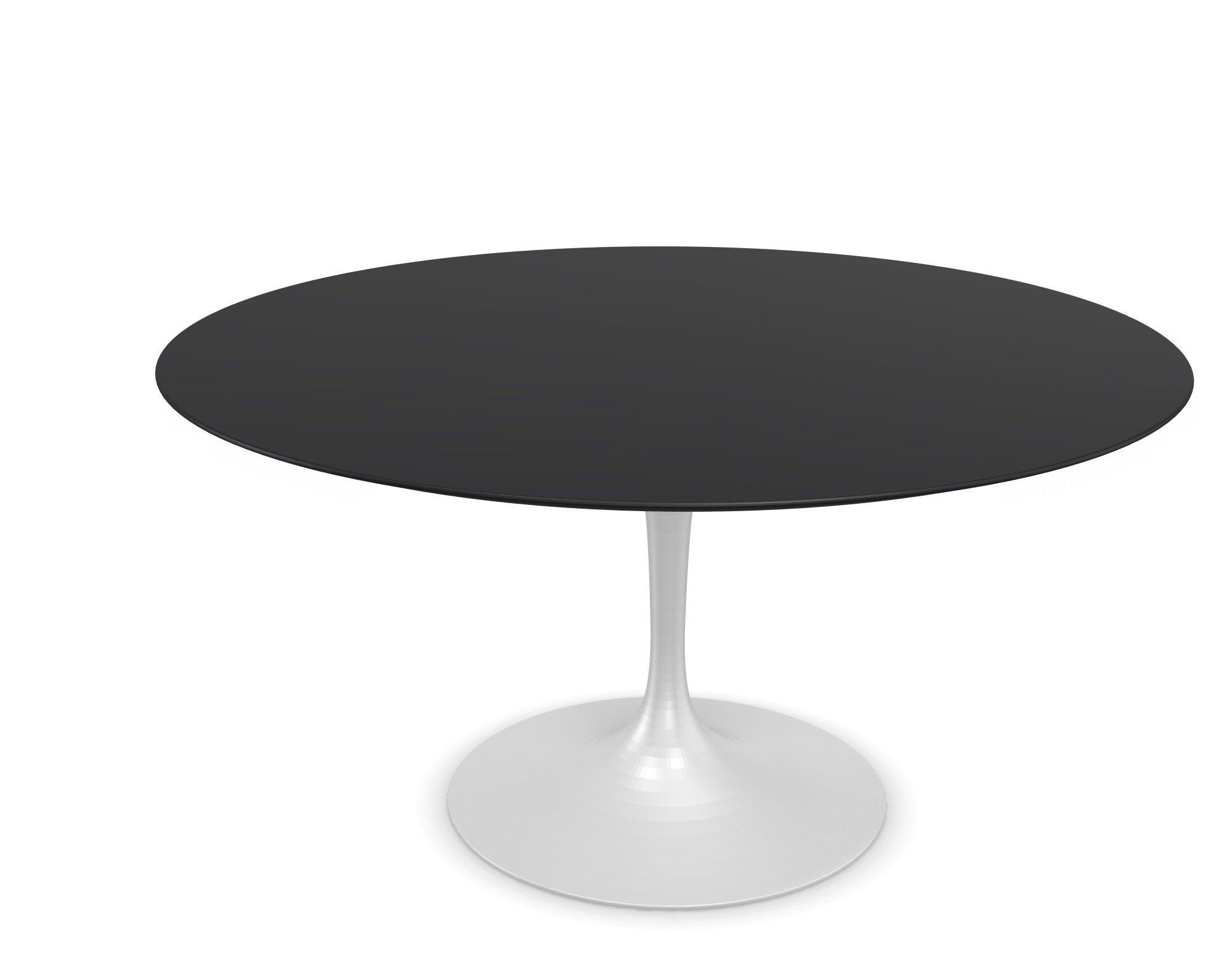 Knoll International Saarinen Esstisch, Ø 137 cm - Fenix Schwarz - Weiß--20