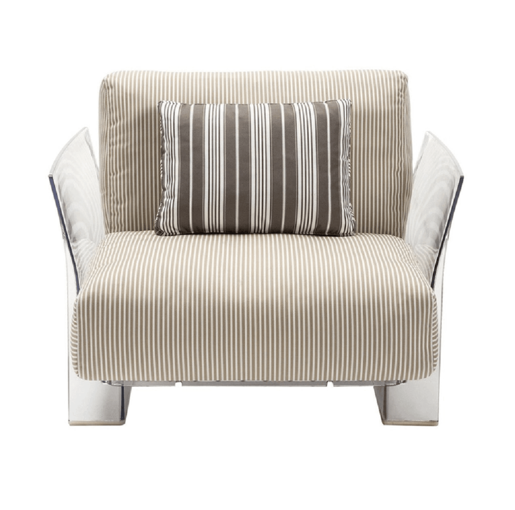 Kartell-Pop-Outdoor-Sessel-beige-Stoff-Stripes-wetterfest-Gestell-transparent1--9