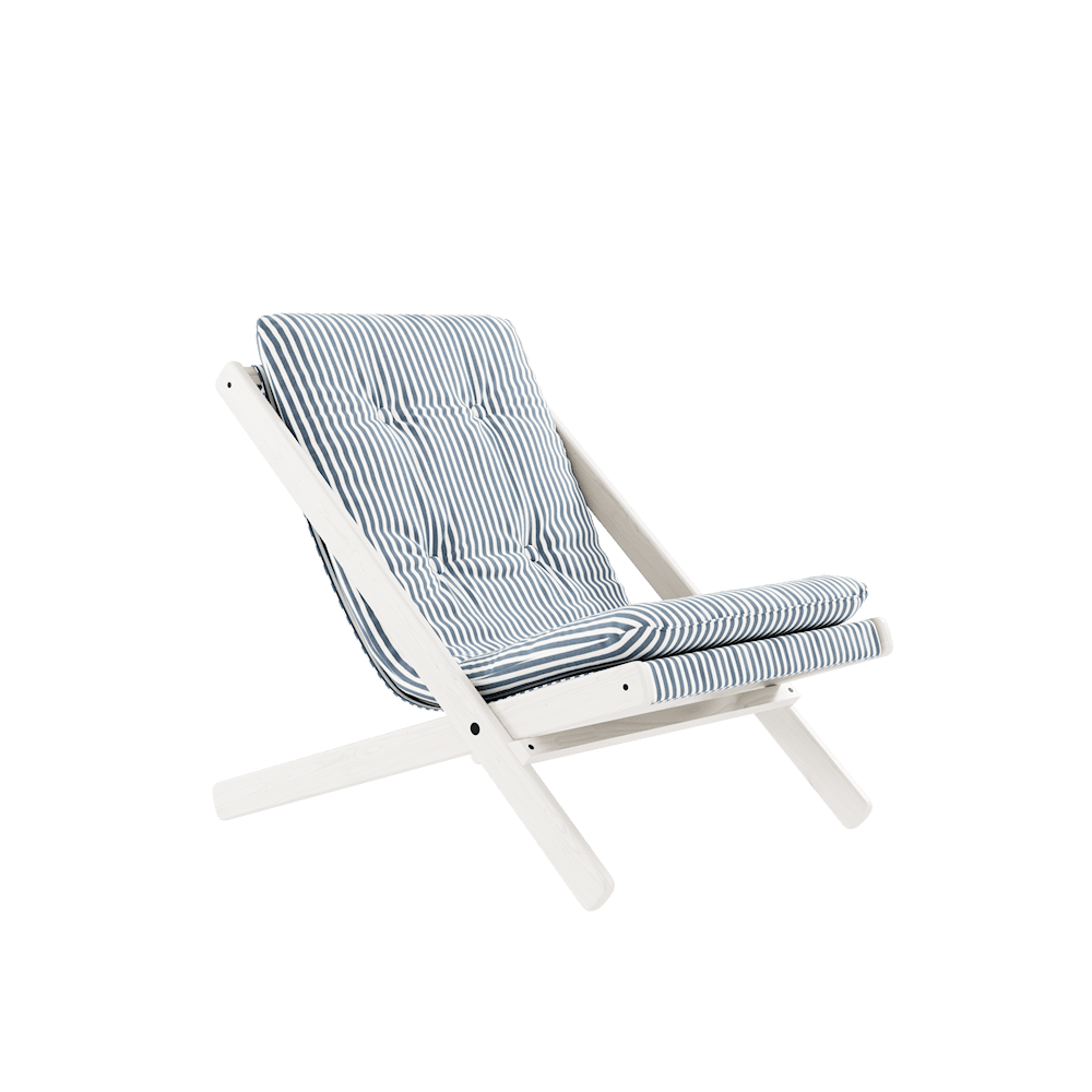 Karup Design Boogie - Liegestuhl - 205 White lacquered - 611 Beach Blue--46