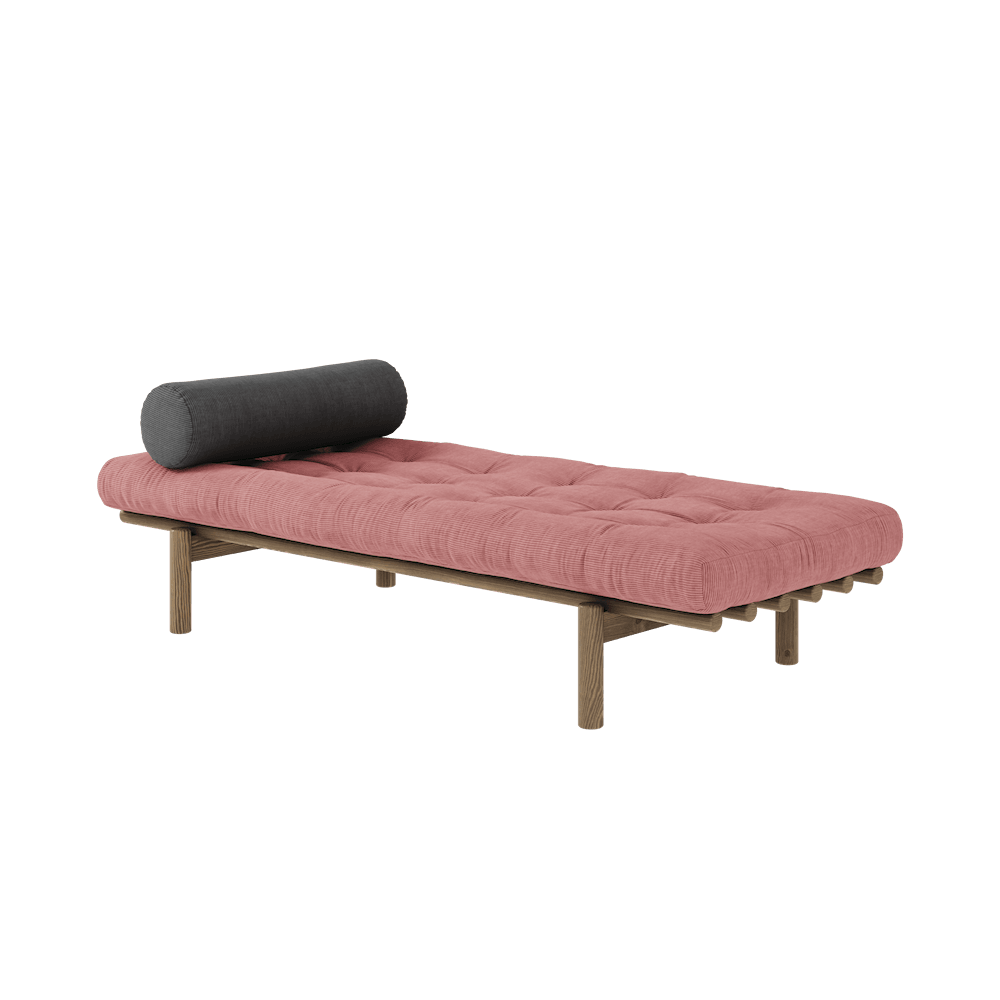 KARUP NEXT DAYBED - 106 Carob Brown lacquered - 516 Sorbet Pink--17