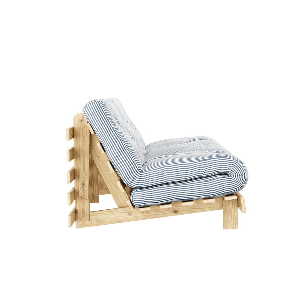 Karup Design Roots 160 Sofa Bed - 100 Raw - 611 Beach Blue--85