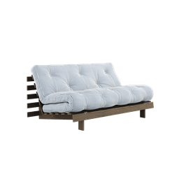 Karup Design Roots 160 Sofa Bed - 106 Carob Brown Lacquered - 611 Beach Blue--86