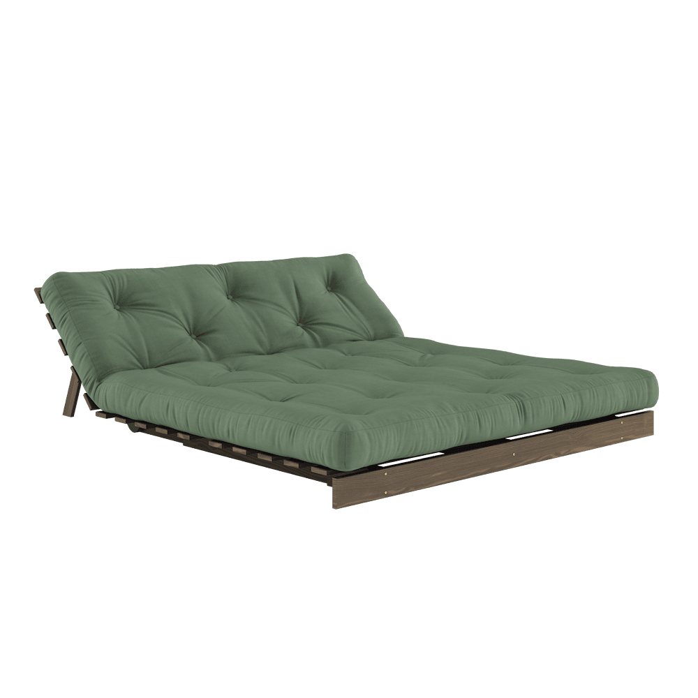 KARUP DESIGN ROOTS 160 Sofa Bed - Carob Brown - Olive Green--60