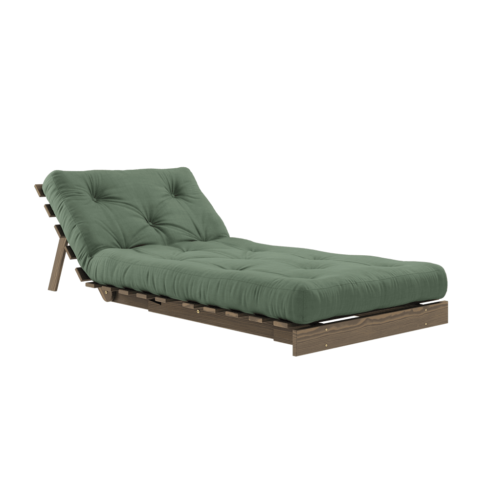 Karup Design Roots - Einsitzer Schlafsofa - Carob Brown - Olive Green--62