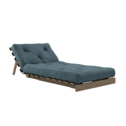 Karup Design Roots - Einsitzer Schlafsofa - Carob Brown - Petrol Blue--67