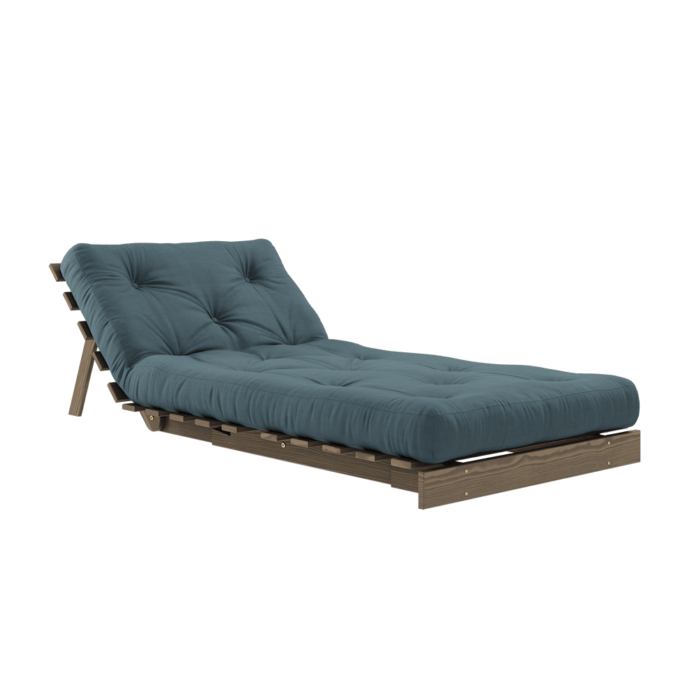 Karup Design Roots - Einsitzer Schlafsofa - Carob Brown - Petrol Blue--67