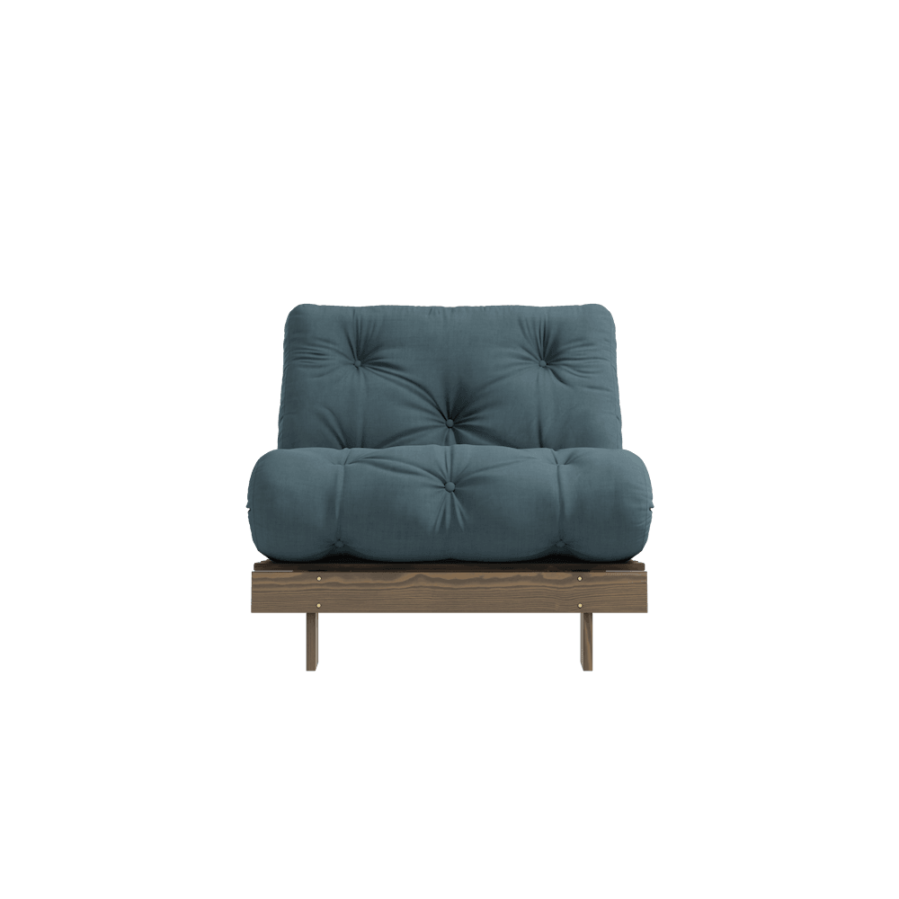 Karup Design Roots - Einsitzer Schlafsofa - Carob Brown - Petrol Blue--65