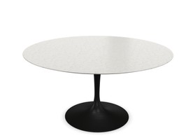 Knoll International Saarinen Esstisch, Ø 137 cm - Marmor Statuarietto beschichtet - Schwarz--17