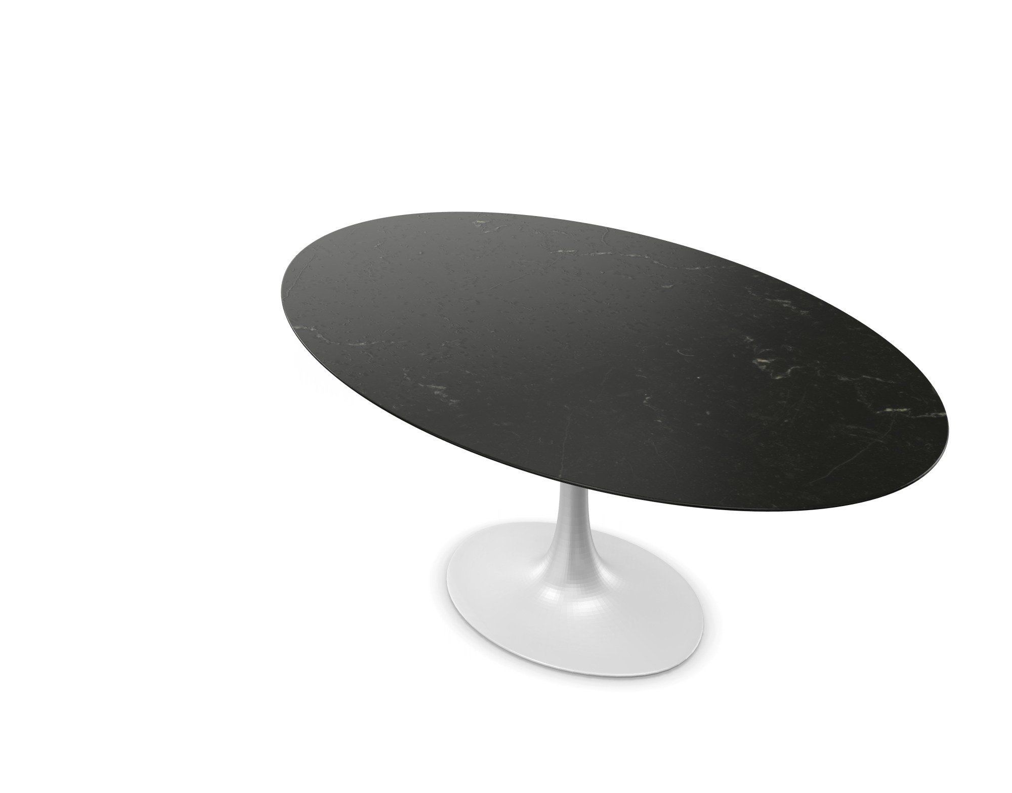 Knoll International Saarinen Tisch Oval -  Marmor Nero Marquina--27