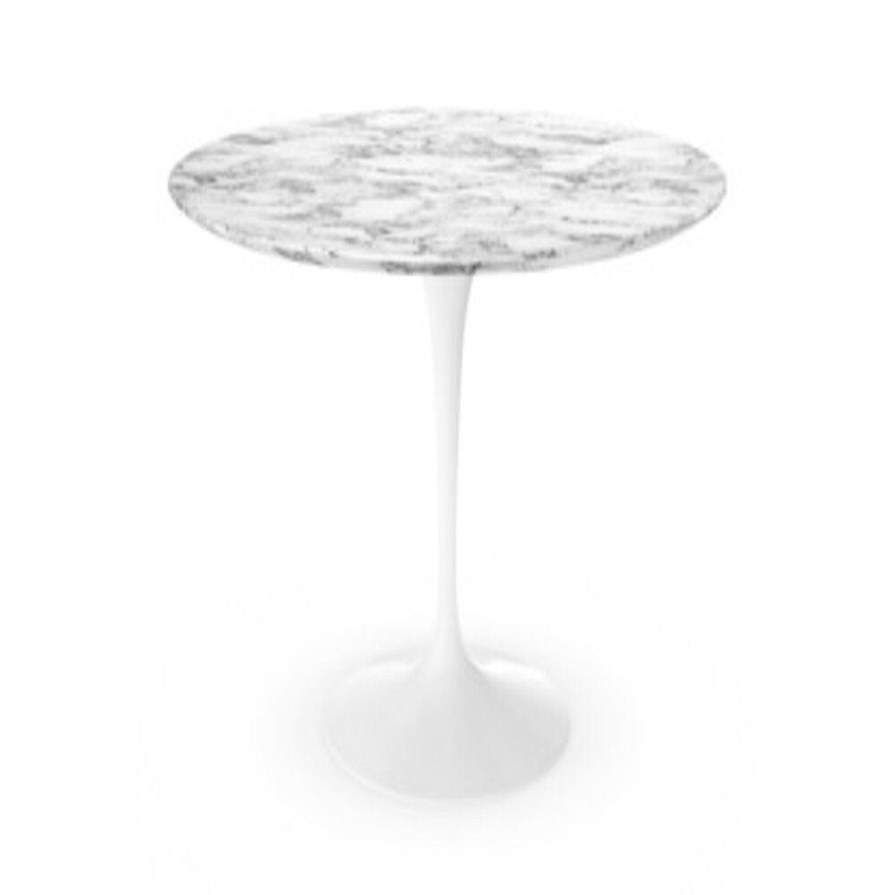 Knoll International Saarinen Esstisch, Ø 107 cm - Marmor Arabescato - weiß--19