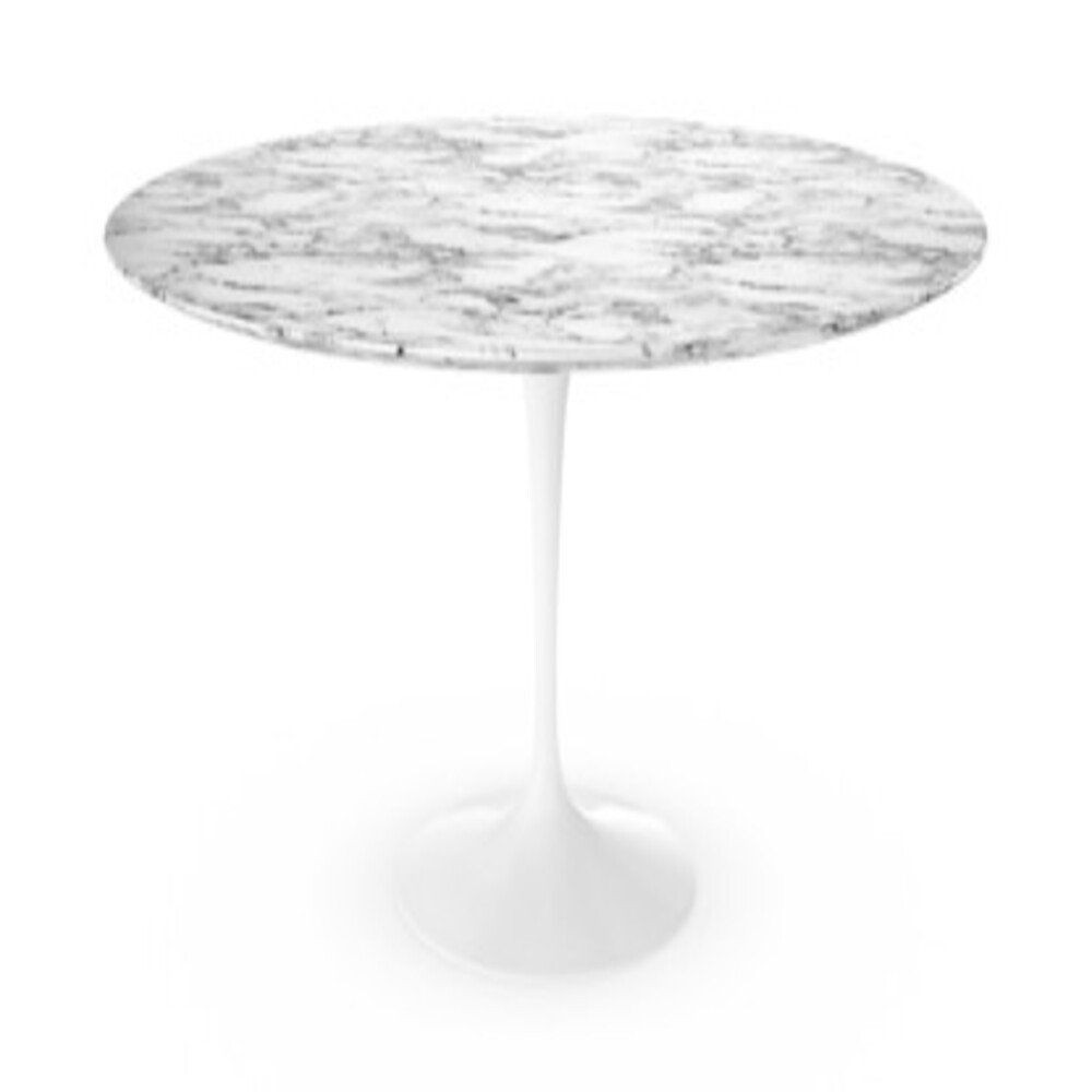 Knoll International Saarinen Esstisch, Ø 137 cm - Marmor Arabescato - weiß--24