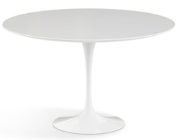 Knoll International Saarinen Dining Table, Ø 120 cm - Laminat weiß--0