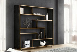 Morana Southbury Room Divider Black/Oak--1