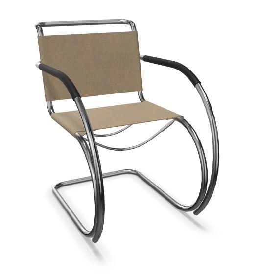 Thonet S 533 LF | Freischwinger mit Armlehnen- Standard, Kernleder schlammgrau--2