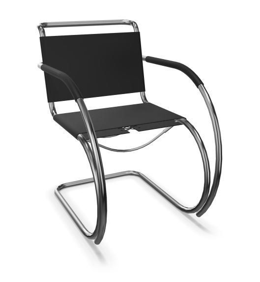 Thonet S 533 LF | Freischwinger mit Armlehnen- Geschnürt, Kernleder schwarz--4